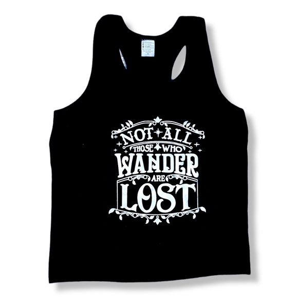Not all Who Wander are Lost Tank Top - Picture 2 of 4